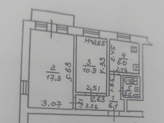 Код44Продам 1 комнату с балконом  в 2х комнатной квартире на пл.Толбух Одесса