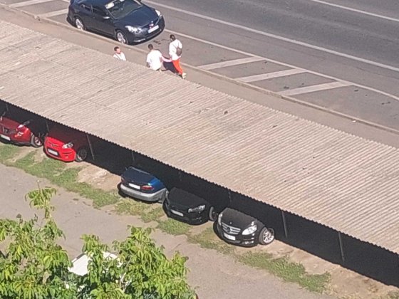 Место на охраняемой стоянке. Одеса