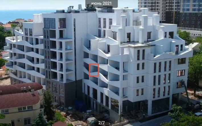 Аренда квартиры долгосрочно Аркадия ЖК Морской 37м2 3эт лоджия - фото 1