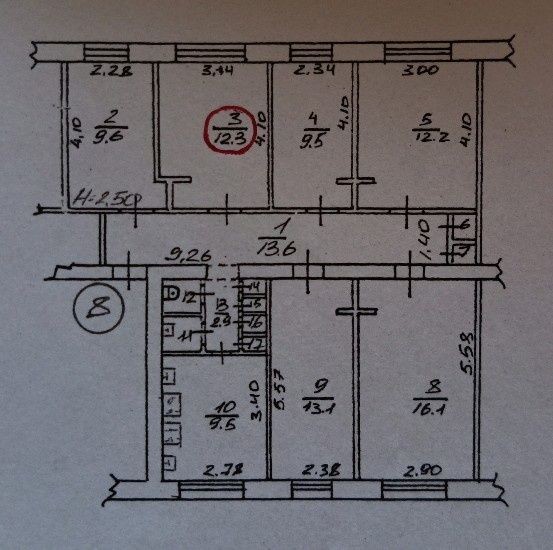 Кімната в комунальній квартирі - фото 1