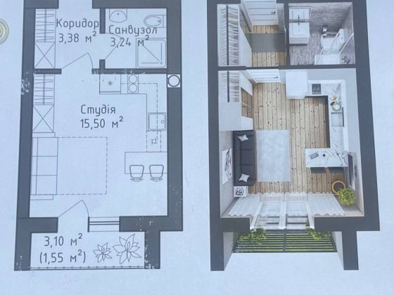 ТЕРМІНОВО! 1к в готовому будинку! Краща ціна на ринку! Гостомель