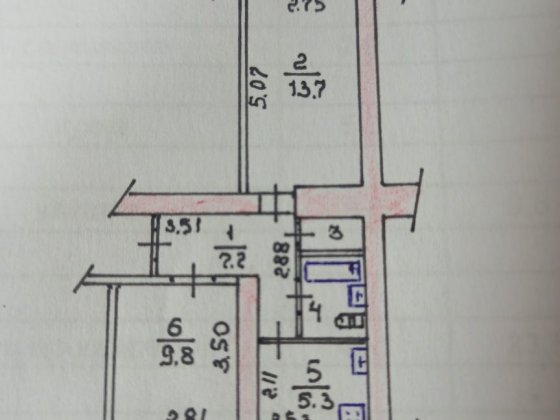 Продається 2-х кімнатна квартира Коростень