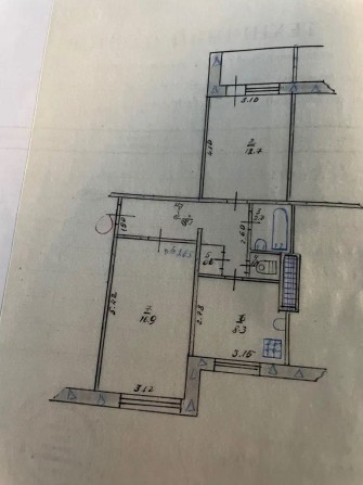 Продам 2 кім. квартиру. Автономне газове опалення. 2 мк - треугольник - фото 1