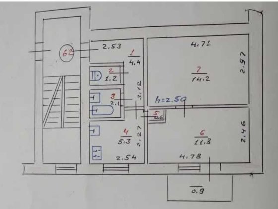 Виставка 2к квартира середній поверх, цегляний будинок. Проспект! Хмельницкий