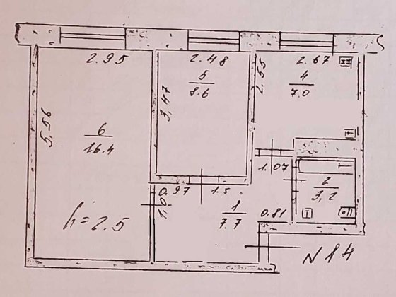 Квартира 2 кімн. 43м2 з ремонтом і меблями + сарай + город + гараж Синельникове