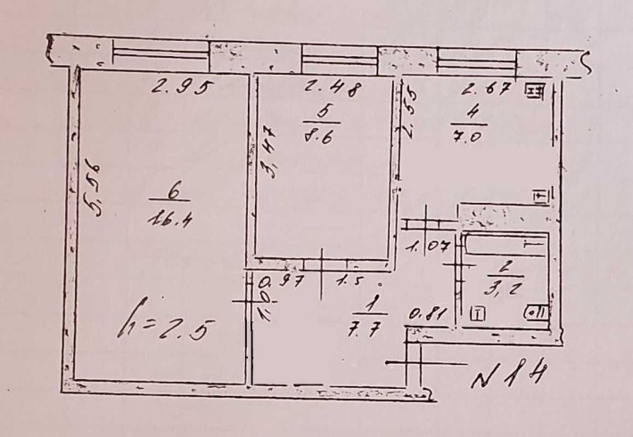 Квартира 2 кімн. 43м2 з ремонтом і меблями + сарай + город + гараж - фото 1