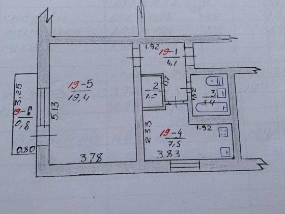 Продається 1 кімнатна квартира в місті Апостолове. Апостолове