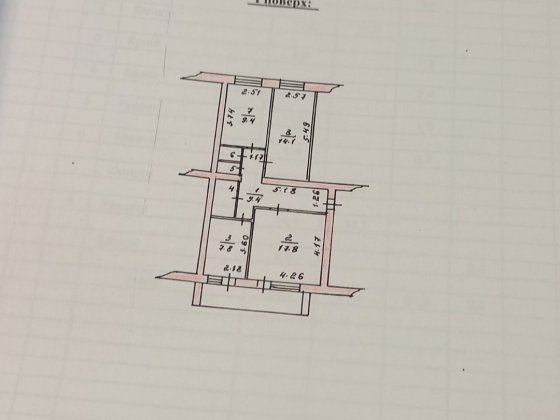3-х кімнатна квартира загальною площею 64,8 м.кв смт.Дружба Олевськ