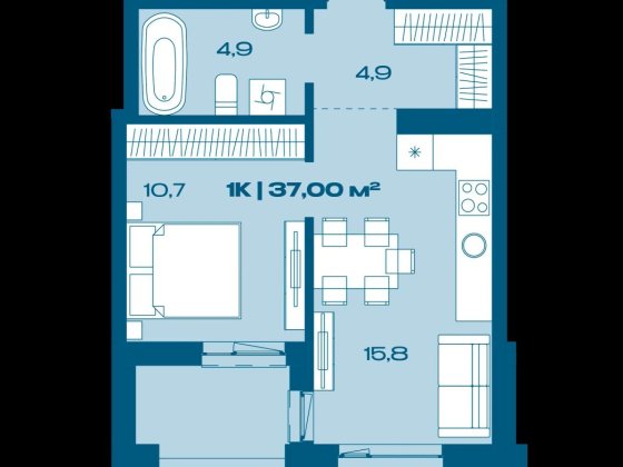 1 к квартира з розтермінуванням на 3 роки _ vv