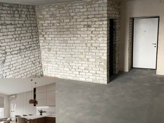 СТУДІЯ на 7 поверсі  33,3 м2. Є-Оселя та Є-Відновлення Белогородка