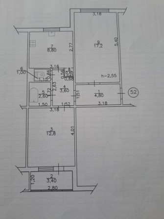 Продам 2-х кімнатну квартиру в центрі м.Миронівка. - фото 1
