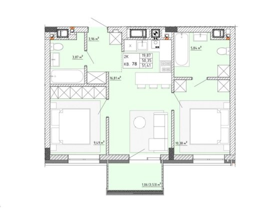 Продаж квартири в Пустомитах Пустомыты