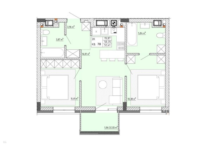 Продаж квартири в Пустомитах - фото 1