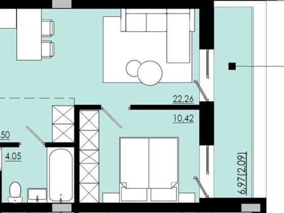 Продаж 1 кім квартири по вул Відродження в Пустомитах Пустомити