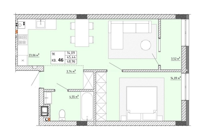 Продаж квартири Пустомити, вул. Відрождення - фото 1