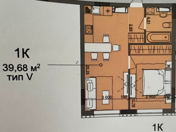 1-к Квартира ЖК Акварель 10 Фонтанка
