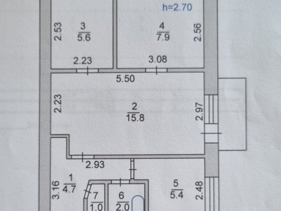 Продам трёх комнатную квартиру. Великодолинское