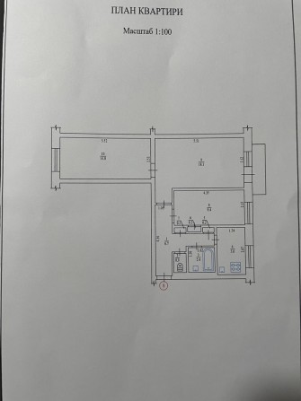 Продам 3 кімнатну квартиру в центрі міста  Гадяч - фото 1