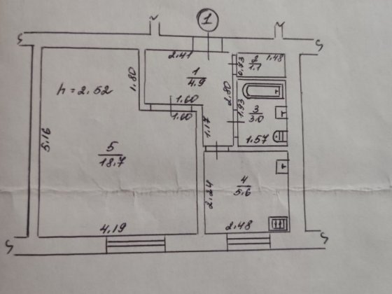 Продаж 1 кім. квартири Пирятин