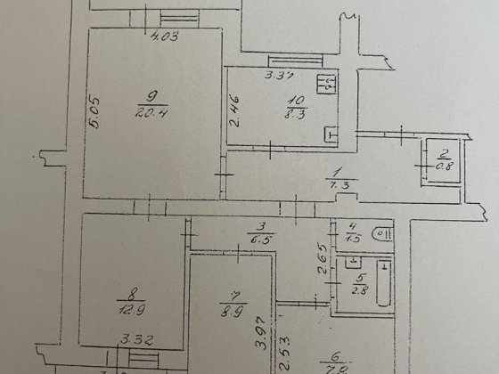 Чотирьохкімнатна квартира Костополь