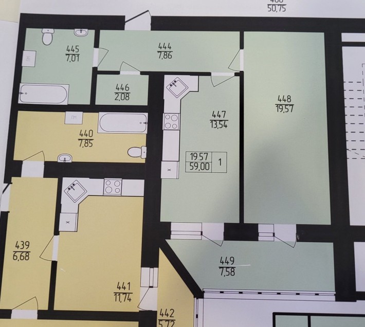 Простора однокімнатна квартира в новобудові - фото 1