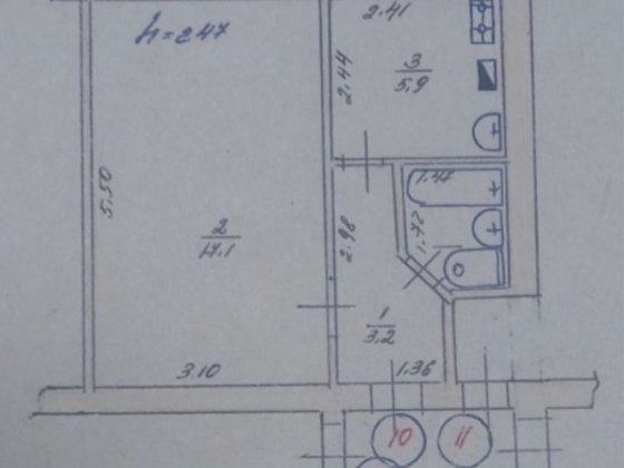 Продам однокімнатну  квартиру Волочиск