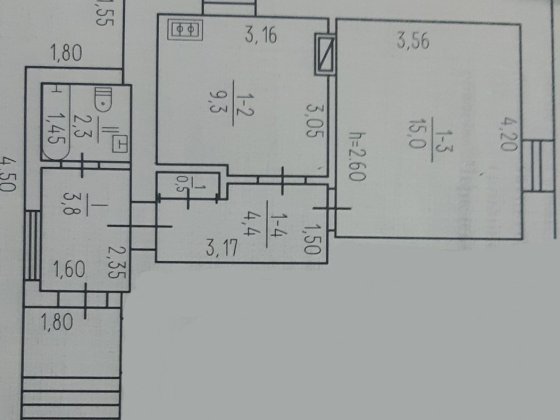 Продам 1к квартиру 35м2 в центрі м.Тальне. Тальне