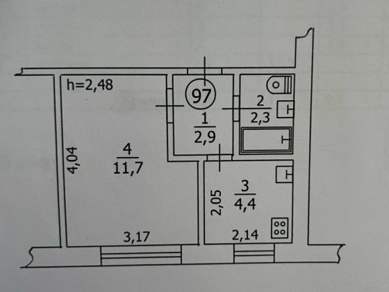 Продаж 1к. квартири від власника (торг) Борисполь