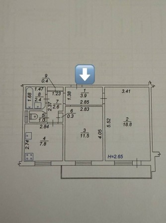 ‼️БЕЗ %‼️Продаж 2-х кім квартири, 53,5м2 у ВИШНЕВОМУ не кутова - фото 1