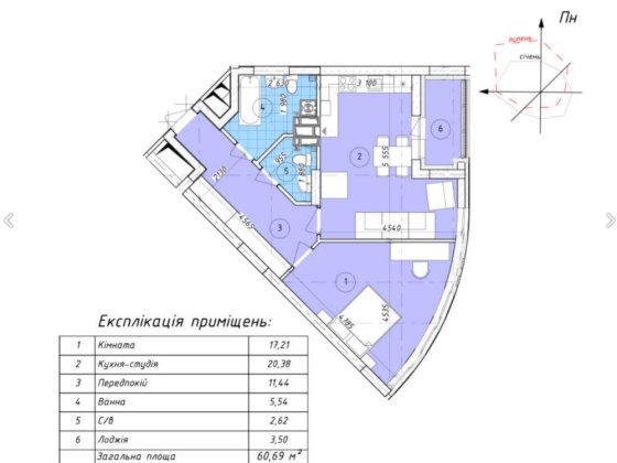 Продається Євродвушка ЖК Променада 2к Вишневе Вишневе