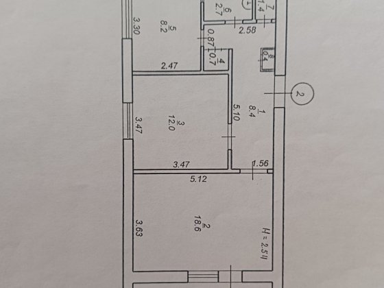 2- х кімнатна. Зупинка "Друга дитяча лікарня" Вадима Гурова Кривой Рог