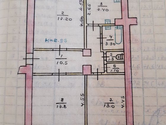 Продаж 3-х кімнатної квартири+сарай Кривой Рог