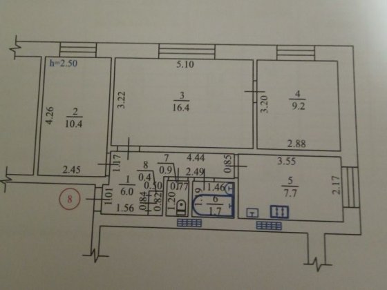 Продам 3х комнатную квартиру в центре Кременчуг