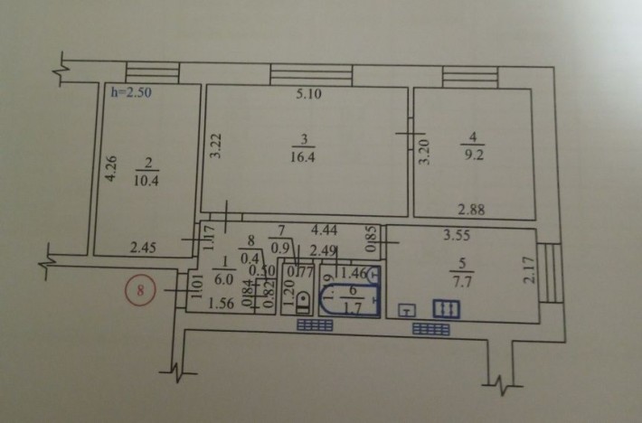 Продам 3х комнатную квартиру в центре - фото 1