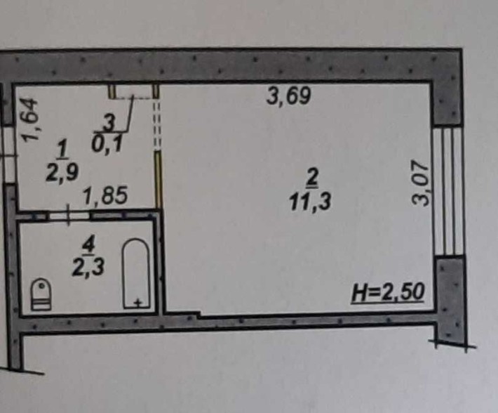 Кімната у гуртожитку Даманський вул. Доватора 29 (комната в общежитии) - фото 1
