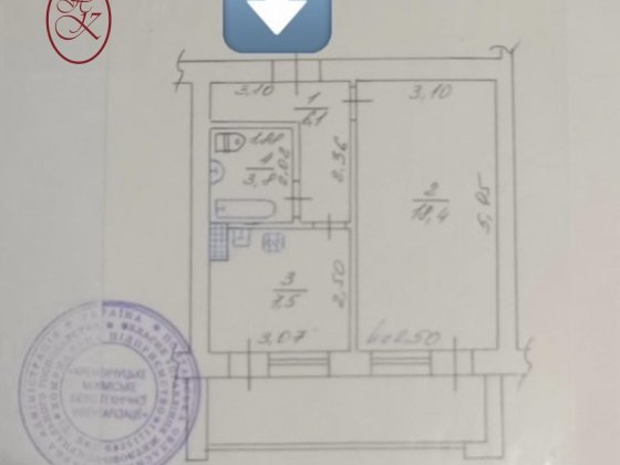 Продаж / 1-кімн. квартира /провулок Княжий/обмін Кременчуг
