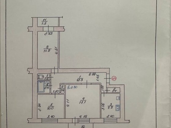 Продається 3-кім. квартира, пр. Молоді, 11 Луцьк