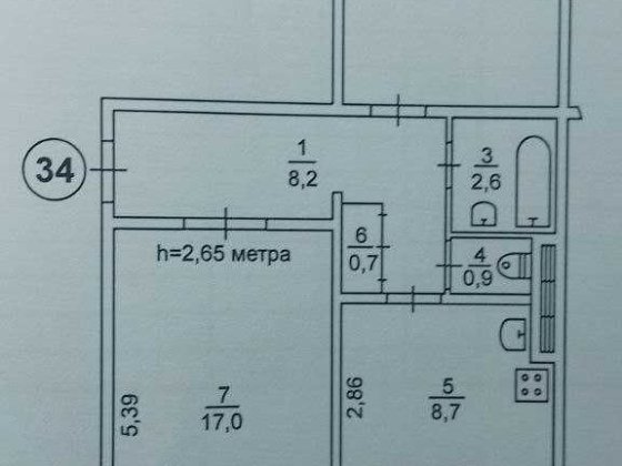 Квартира 2-х кімнатна Кривий Ріг