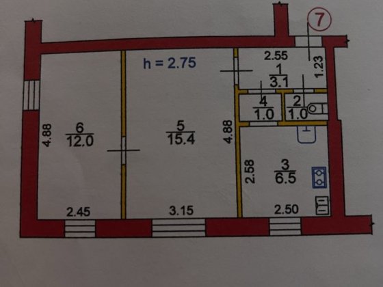 Квартира 2 кімнати Ківерцівська Небежка