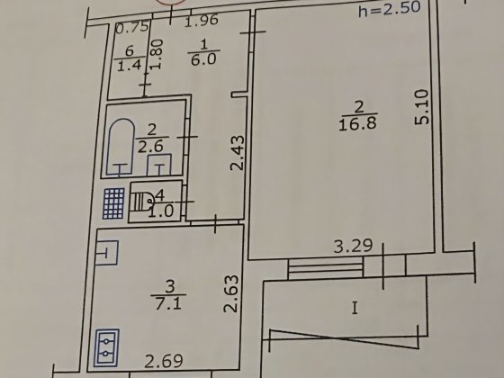 Продажа 1-комнатной квартиры Кременчуг