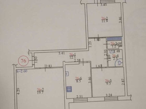 3-х кімнатна квартира Кременчуг