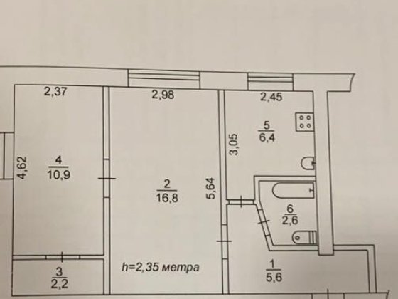 Двокімнатна квартира 17 квартал Кривий Ріг