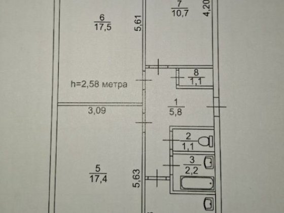 Продам 3х кімнатну квартиру/ Юність/ Ювілейна поруч Кривий Ріг