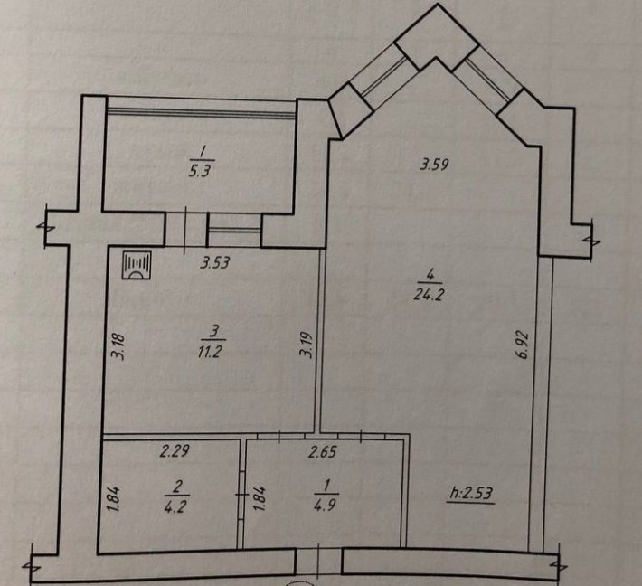 Продається 1-кімнатна квартира на пр. Свободи (Прокоф’єва) Нотекс - фото 1