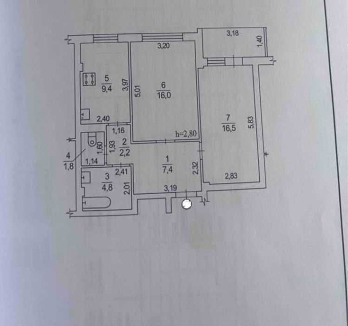 Продаж 2к квартири. Фурманова. Після будівельників. Новобудова. №12796 - фото 1