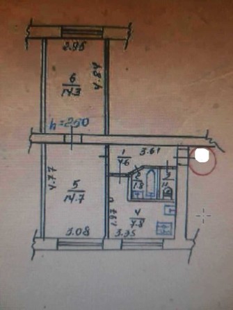Продаж 2- кімнатної квартири в Центральній частині міста - фото 1