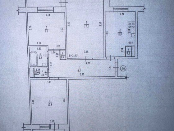 Продається 3-х кімнатна квартира Полтава