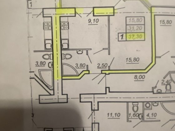 Продаж сирої 1-к квартири по вул.Глибока, район Східний Тернополь