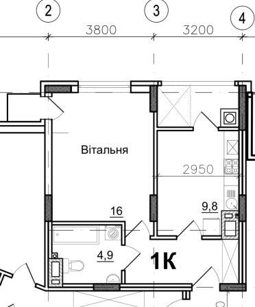 1-кімн. Новобудова - Вигідна інвестиція - Розтермінування 36 місяців - фото 1