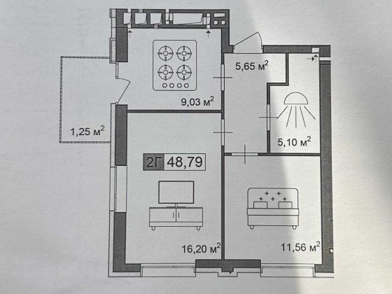 Продаж 2-кімнатної квартири ЖК "ПАСТЕРІВСЬКИЙ" Черкаси